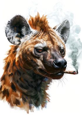 Hyena Cannanbis Smoking