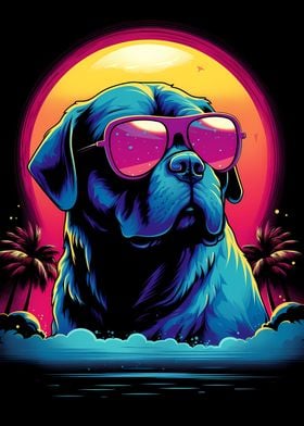 Retro Bulldog Miami Vice