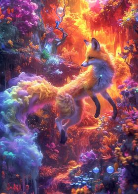 Kitsune Fox Colorfull