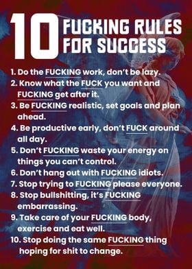 10 fucking success rules