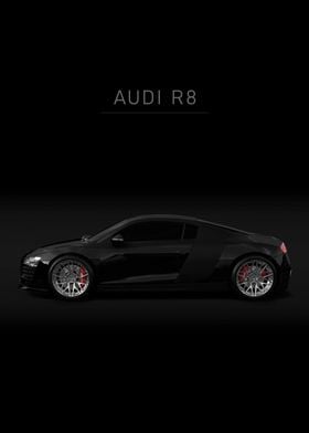 R8 Audi art poster