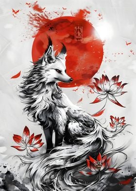 Kitsune Japanese fox