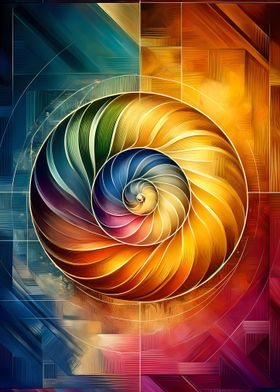 Fibonacci spiral