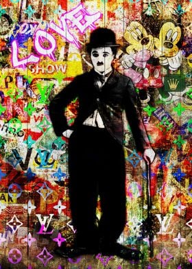 Pop art Charlie Chaplin 
