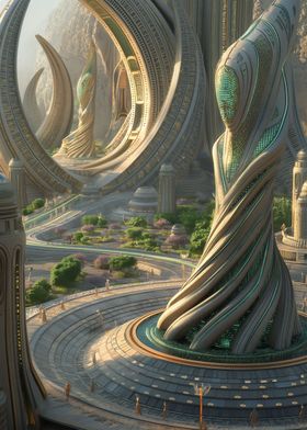 Alien Futuristic City