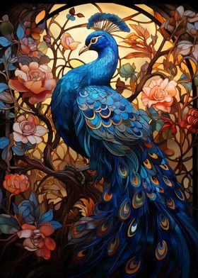 peacock Art Noveau 