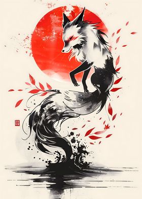 Kitsune Japanese fox