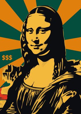 Mona Lisa Pop Art Poster