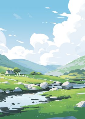 Anime Style Irish Nature