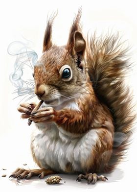 Squirrel Cannanbis Smoking