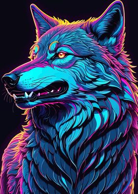 Wolf neon