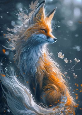 Kitsune Fox Colorfull