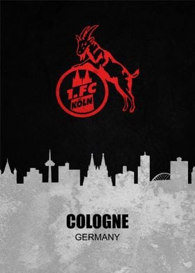 FC Cologne City Skyline