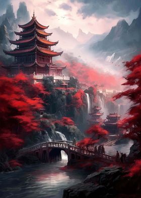 Pagoda Japan Landscape