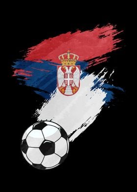 Serbia Flag Soccer