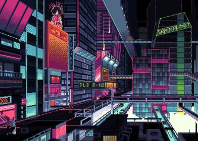 Cyberpunk Neon City