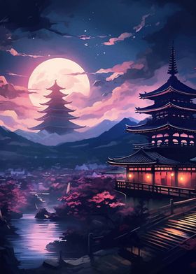 Pagoda Japan Landscape