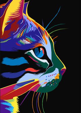 CAT animals pop art