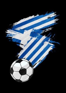 Greece Flag Soccer