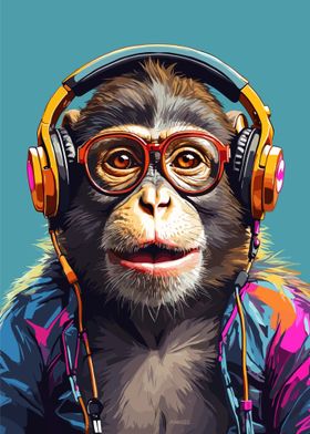 Monkey Headphone Music