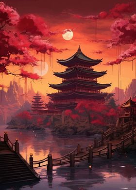 Pagoda Japan Landscape