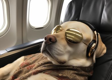 Dog Flight Relaxed Dog