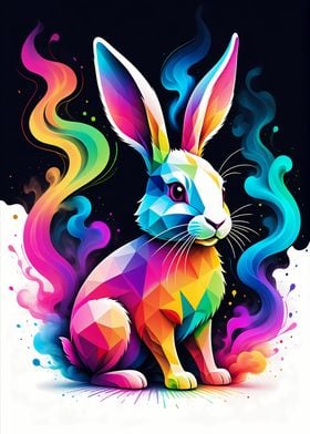 Geometric Color Rabbit