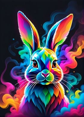 Geometric Color Rabbit