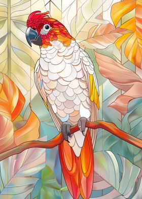 Parrot Bird Gold Decor