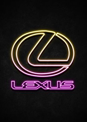 lexus neon poster