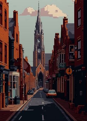 Nijmegen city Pixel Art