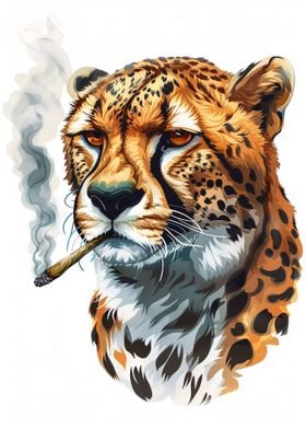 Cheetah Cannanbis Smoking