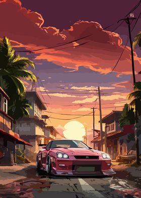 Nissan GT-R Sunset