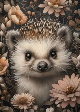 Cute Whimsical Hedgehog