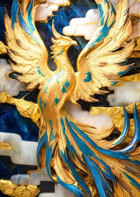 gold gemstone phoenix