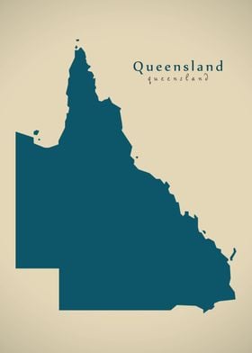 Queensland Australia map