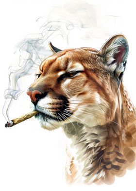 Cougar Cannanbis Smoking