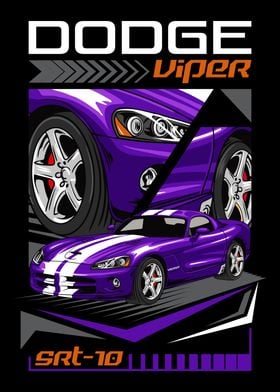 Retro Viper V10 Muscle Car