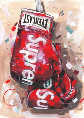Boxing Gloves painting