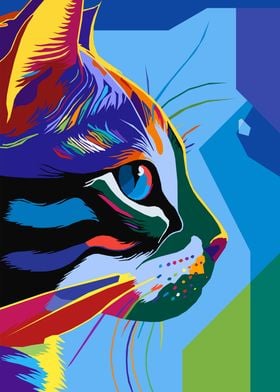 CAT animals wpap pop art