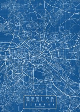 Berlin City Map Blueprint