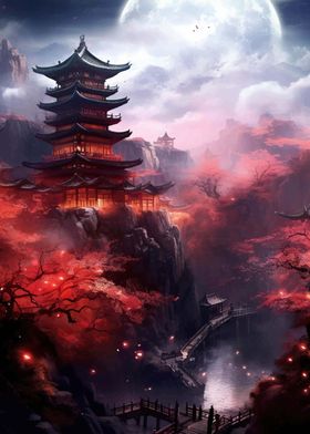 Pagoda Japan Landscape