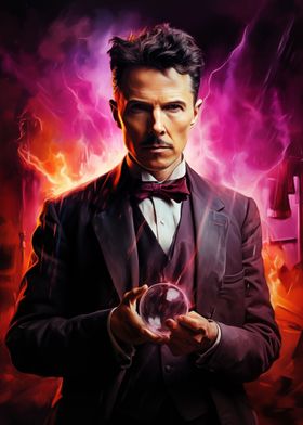 Nikola Tesla Electric Icon