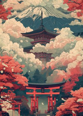 Pagoda Japan Landscape