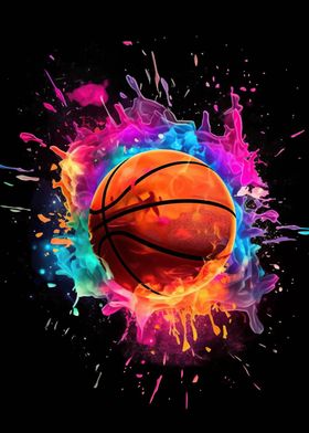 Basketball Colorful Sports