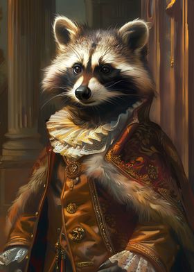 raccoon Renaissance style