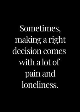 Pain and Loneliness