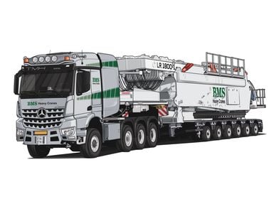 Mercedes Actros BMS Crane 