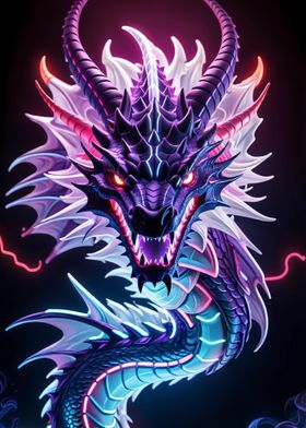 Neon purple Dragon