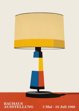 1966 Bauhaus Lamp Poster